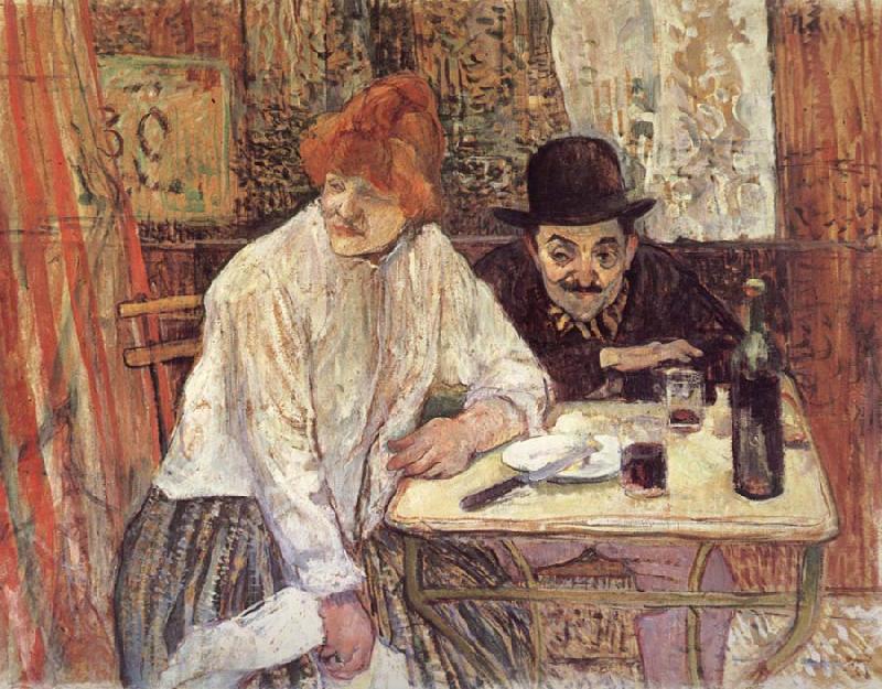 Henri  Toulouse-Lautrec A la Mie oil painting image